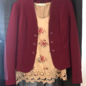 Blazer and blouse set